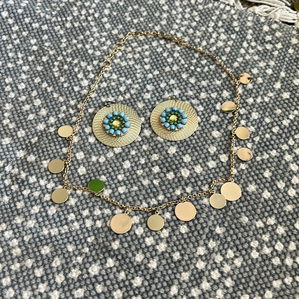 JCREW Mercantile Necklace and Earrings Great Condition